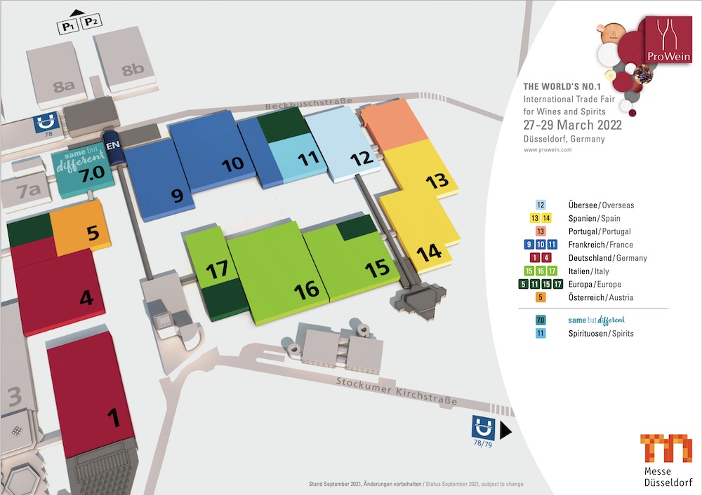 plano de prowein düsseldorf 2022